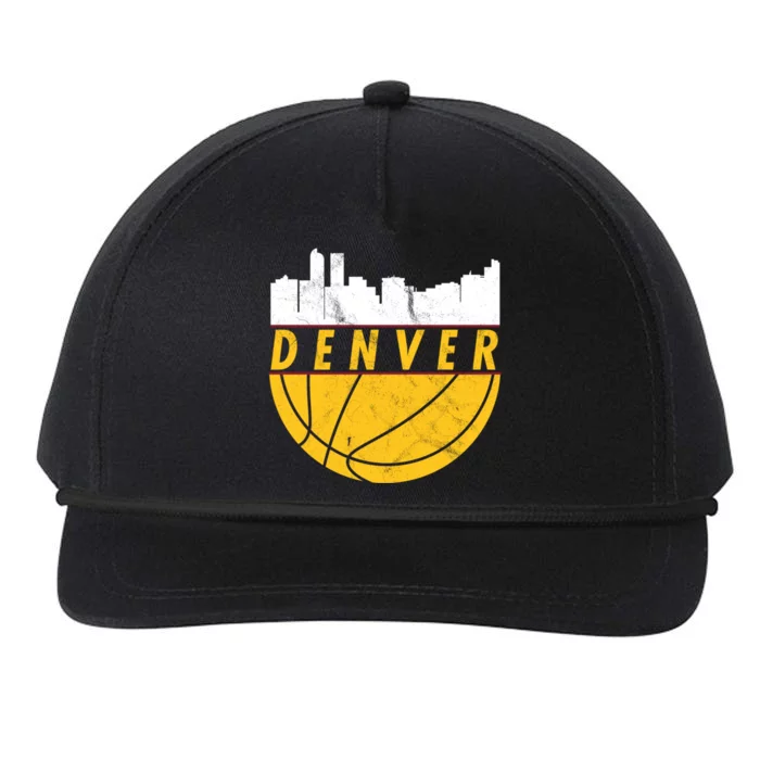 Denver Basketball Mile High 5280 DENVER Snapback Five-Panel Rope Hat