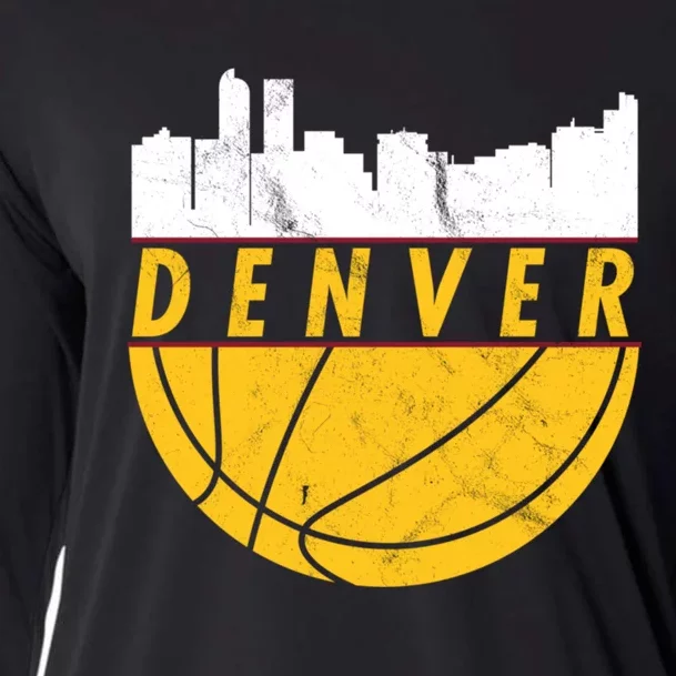 Denver Basketball Mile High 5280 DENVER Cooling Performance Long Sleeve Crew