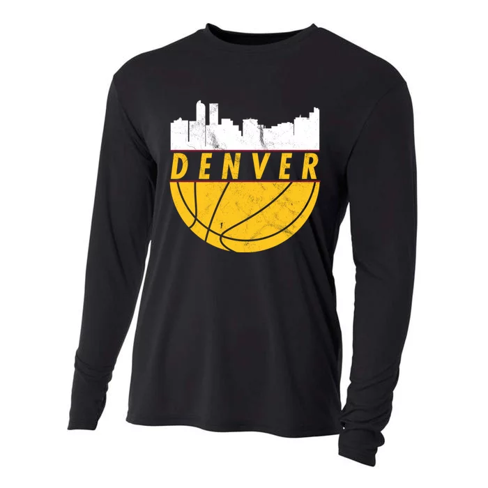 Denver Basketball Mile High 5280 DENVER Cooling Performance Long Sleeve Crew