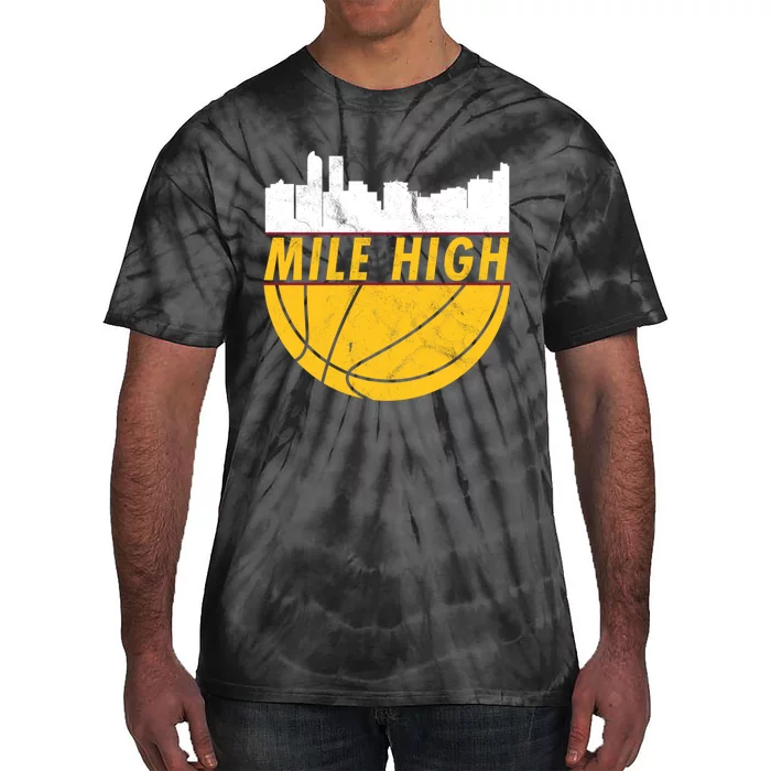 Denver Basketball Mile High 5280 Tie-Dye T-Shirt