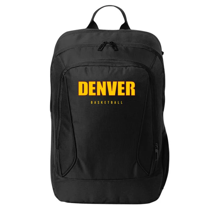 Denver Basketball Mile City High Colorado Practice Jersey City Backpack