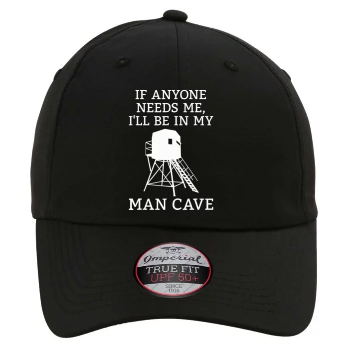 Deer Blind Man Cave Funny Hunter Dad Grandad Hunting Season The Original Performance Cap