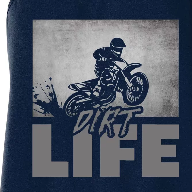 Dirt Bike Motocross - Dirt Bike Motocross Women's Racerback Tank