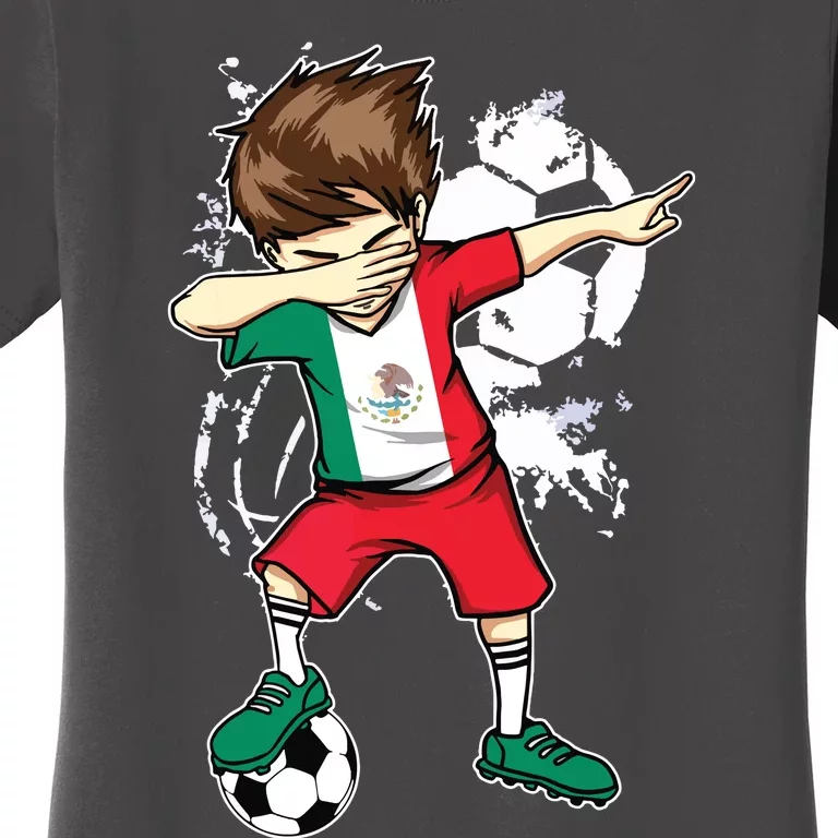 Dabbing Boy Mexico Soccer Jersey Mexican Football Women's T-Shirt