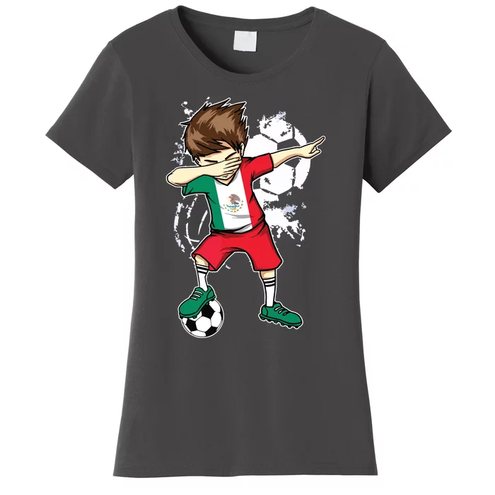 Dabbing Boy Mexico Soccer Jersey Mexican Football Women's T-Shirt