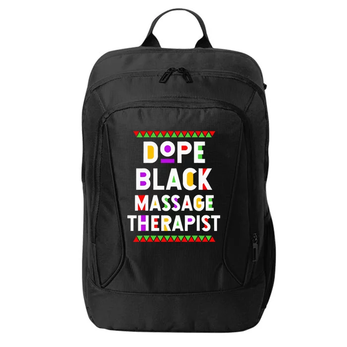 Dope Black Massage Therapist African American Job Proud City Backpack