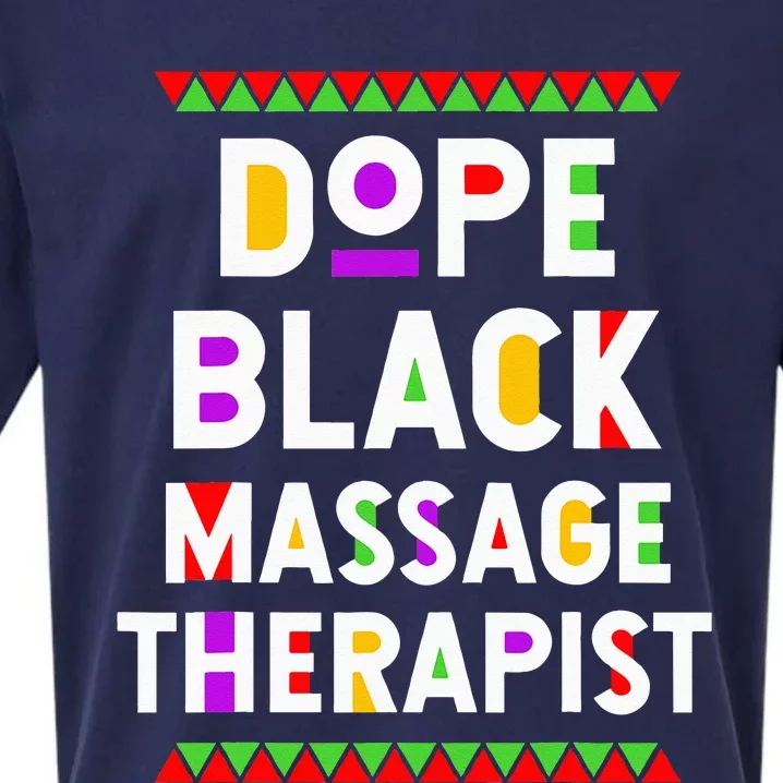 Dope Black Massage Therapist African American Job Proud Sueded Cloud Jersey T-Shirt