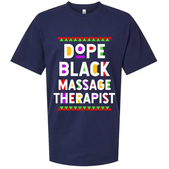 Dope Black Massage Therapist African American Job Proud Sueded Cloud Jersey T-Shirt