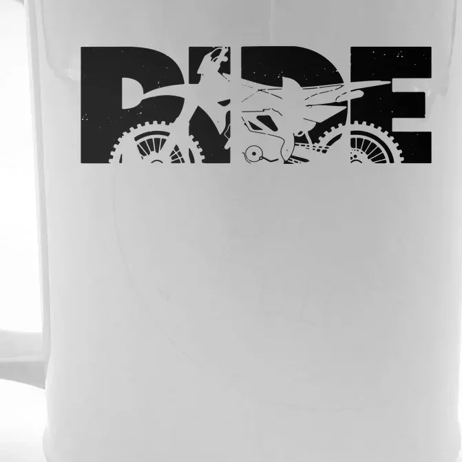 Dirt Bike Motocross Apparel Motocross Dirt Bike Front & Back Beer Stein