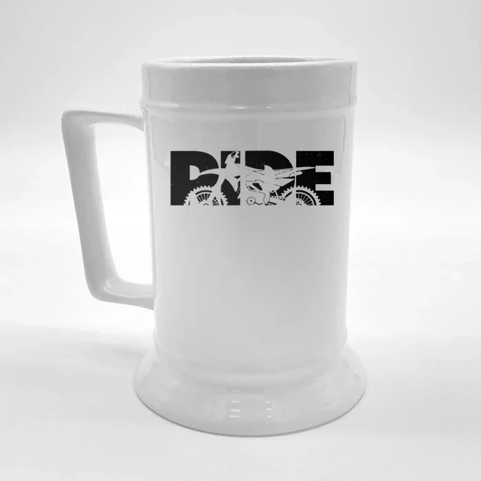 Dirt Bike Motocross Apparel Motocross Dirt Bike Front & Back Beer Stein