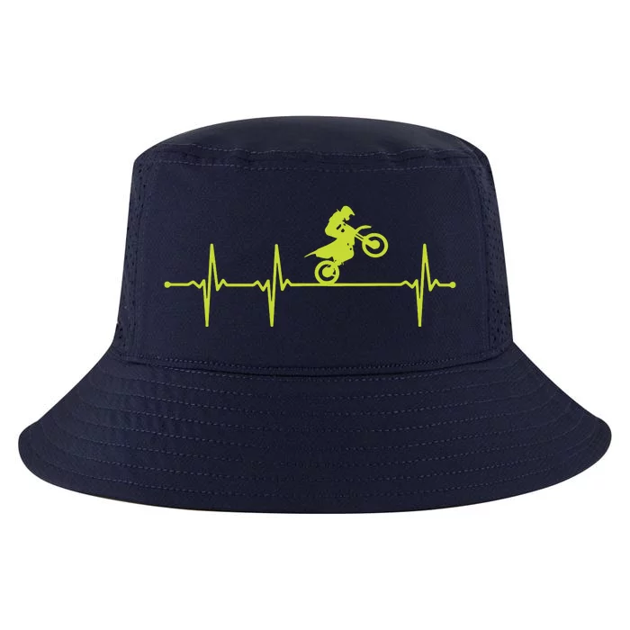 Dirt Bike Motocross Heartbeat Cool Comfort Performance Bucket Hat