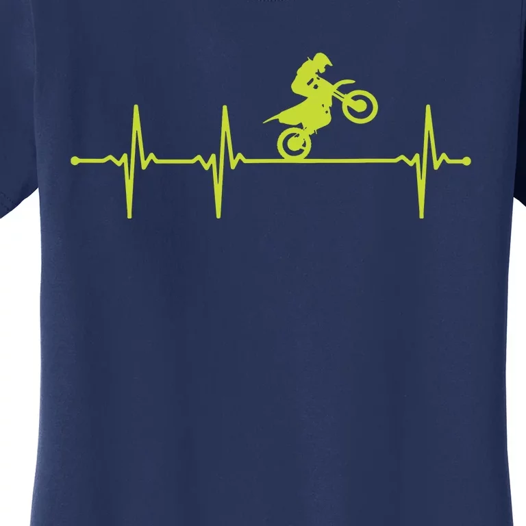 Dirt Bike Motocross Heartbeat Women's T-Shirt