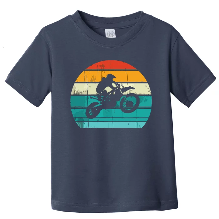 Dirt Bike Motocross Motorcycle Vintage Retro Toddler T-Shirt