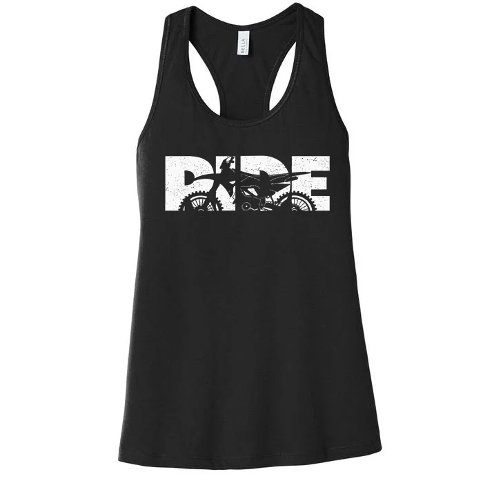 Dirt Bike Motocross Apparel  Motocross Dirt Bike Women's Racerback Tank