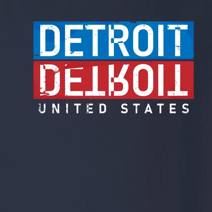 Detroit Block Mirrored Logo Toddler Long Sleeve Shirt