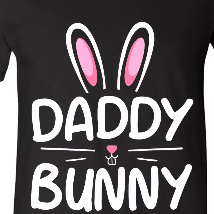 Daddy Bunny Matching Family Easter Dad V-Neck T-Shirt