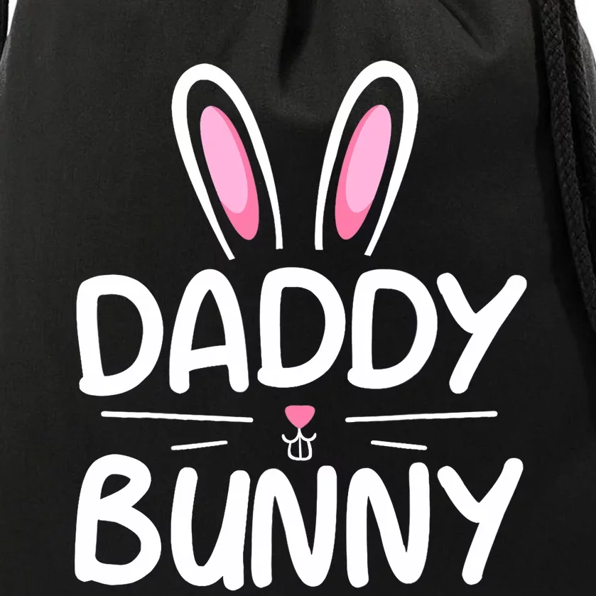 Daddy Bunny Matching Family Easter Dad Drawstring Bag