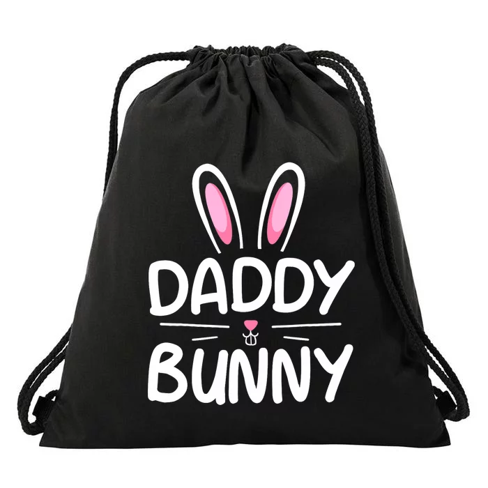 Daddy Bunny Matching Family Easter Dad Drawstring Bag