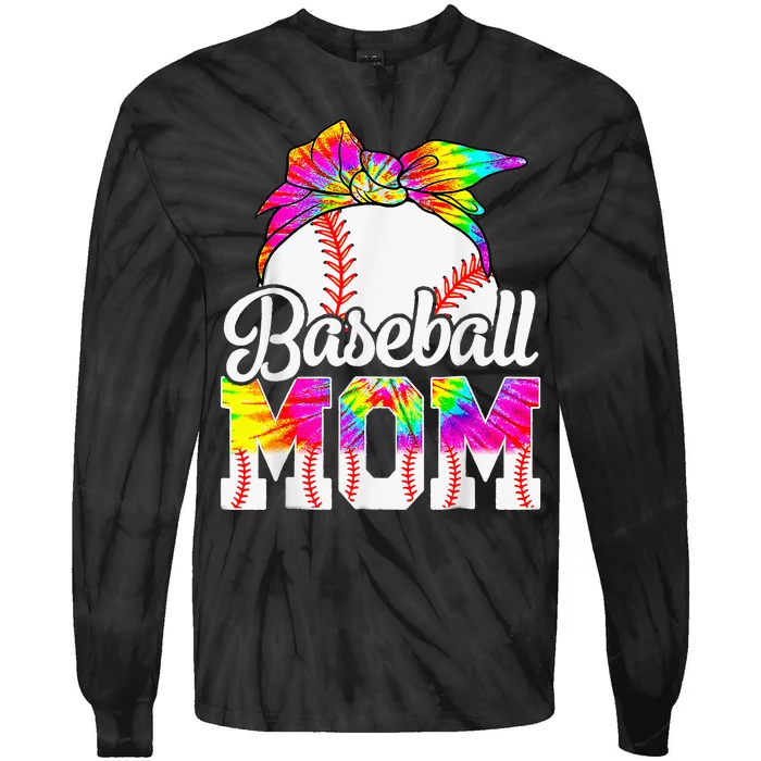 Dye Baseball Mom Baseball Mama Sport Mother's Day Tie-Dye Long Sleeve Shirt