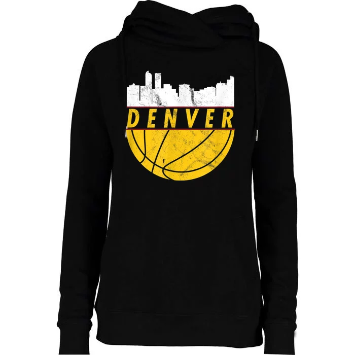 Denver Basketball Mile High 5280 DENVER Womens Funnel Neck Pullover Hood