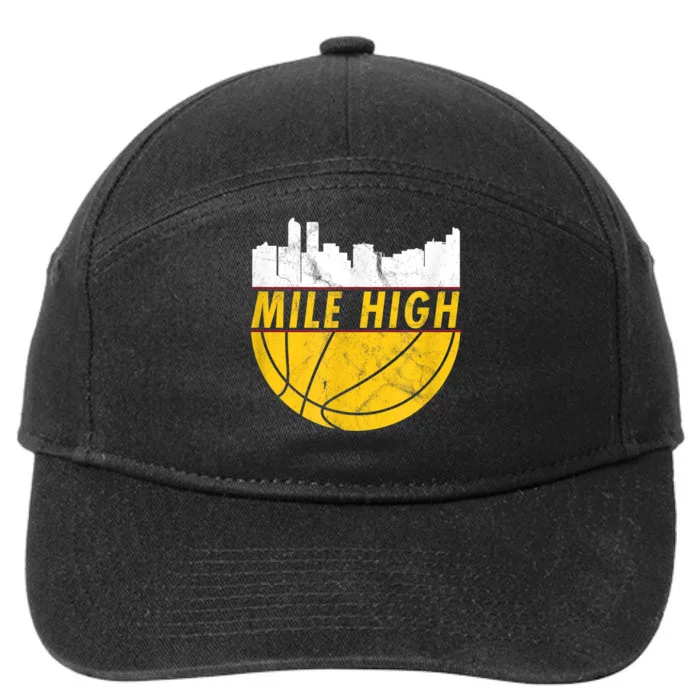 Denver Basketball Mile High 5280 7-Panel Snapback Hat