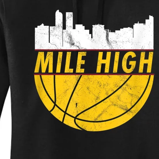 Denver Basketball Mile High 5280 Women's Pullover Hoodie