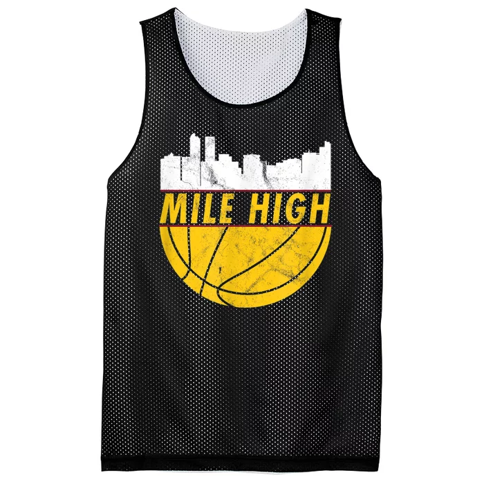 Denver Basketball Mile High 5280 Mesh Reversible Basketball Jersey Tank