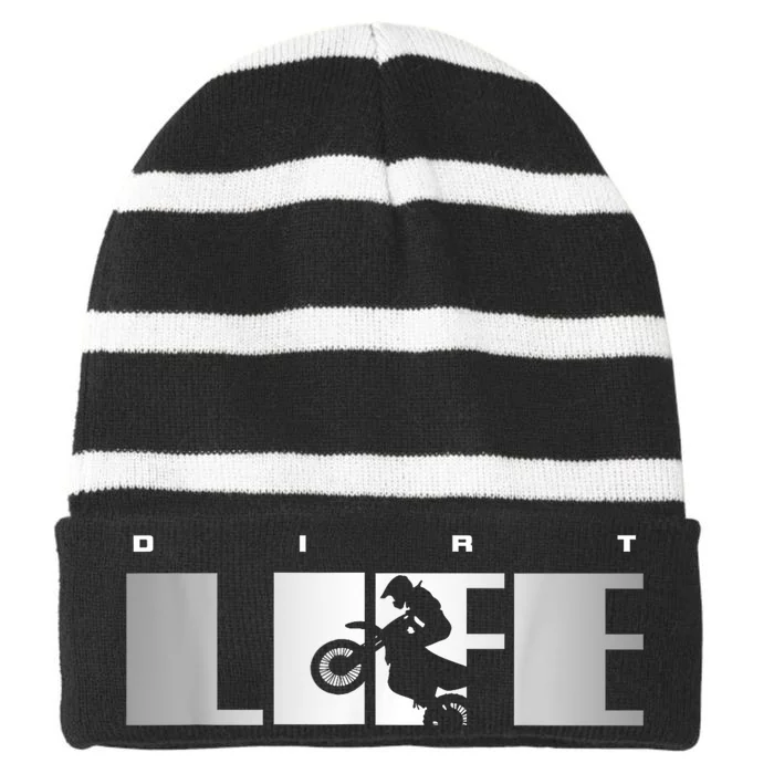 Dirt Bike Motocross Apparel Dirt Bike Motocross Striped Beanie with Solid Band