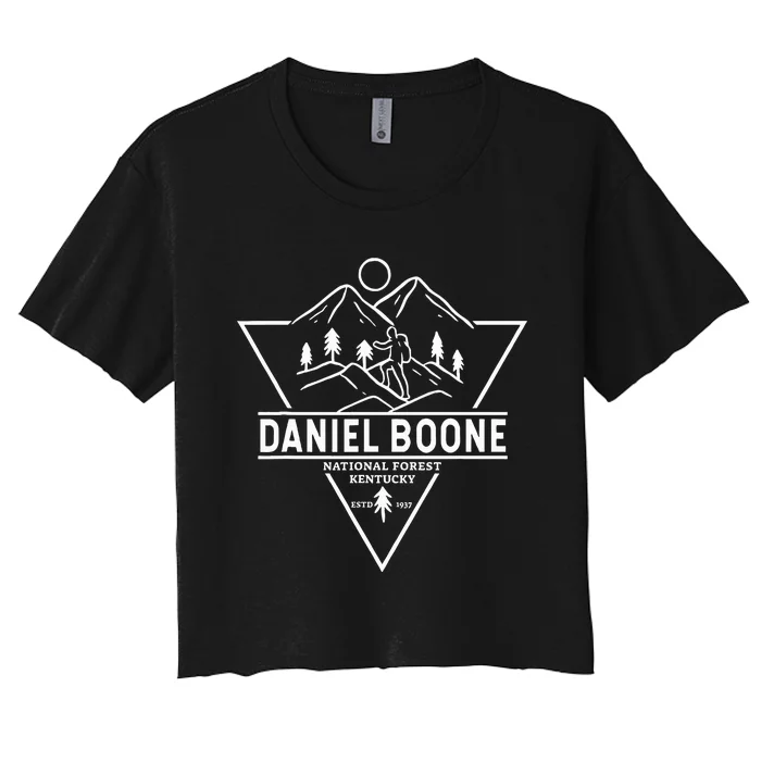 Daniel Boone National Forest Kentucky Badge Women's Crop Top Tee