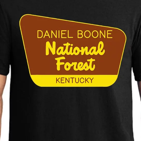 Daniel Boone National Forest Kentucky Retro Sign Pajama Set