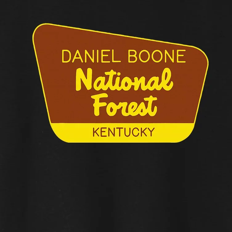 Daniel Boone National Forest Kentucky Retro Sign Women's Crop Top Tee