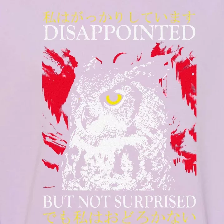 Disappointed But Not Surprised Owl Japanese Garment-Dyed Sweatshirt