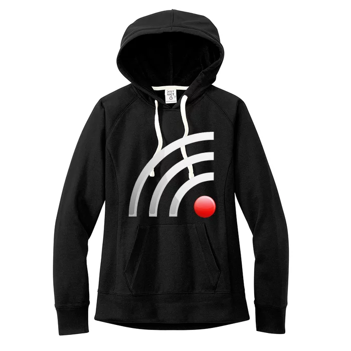 Dead Battery & No Wifi Scary Spooky Couple Halloween Costume Women's Fleece Hoodie