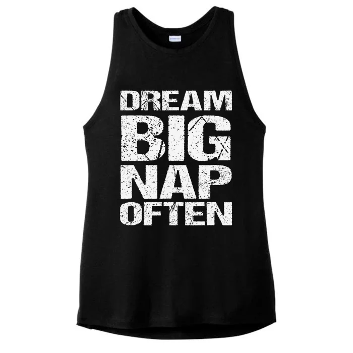 Dream Big Nap Of Ten Ladies Tri-Blend Wicking Tank