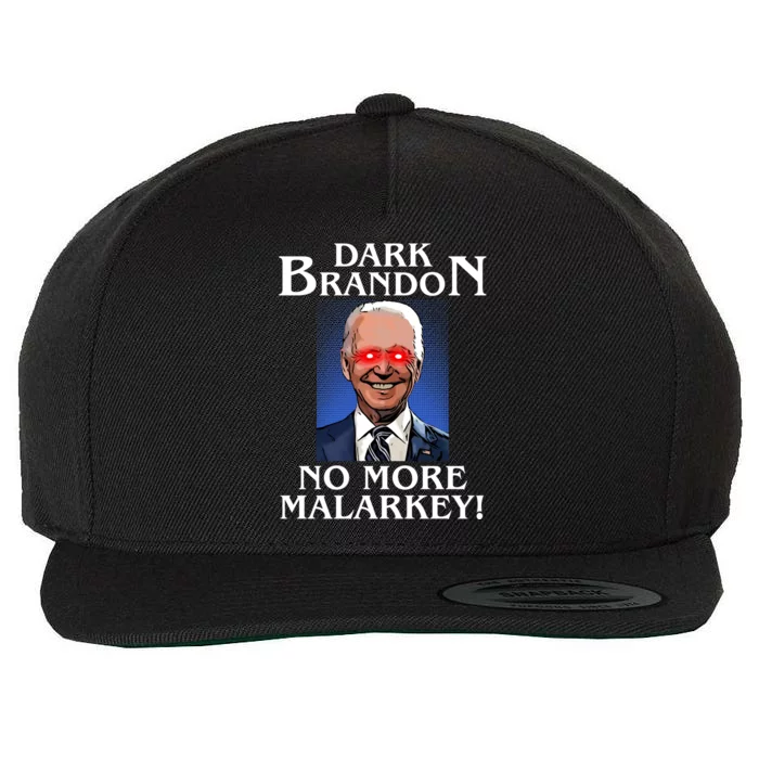 Dark Brandon No More Malarkey Funny Presidential Meme Wool Snapback Cap