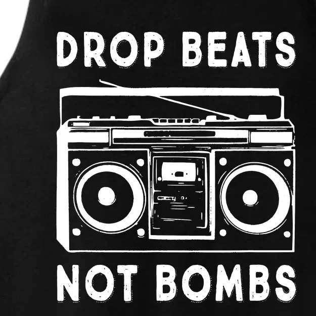 Drop Beats Not Bombs Ladies Tri-Blend Wicking Tank