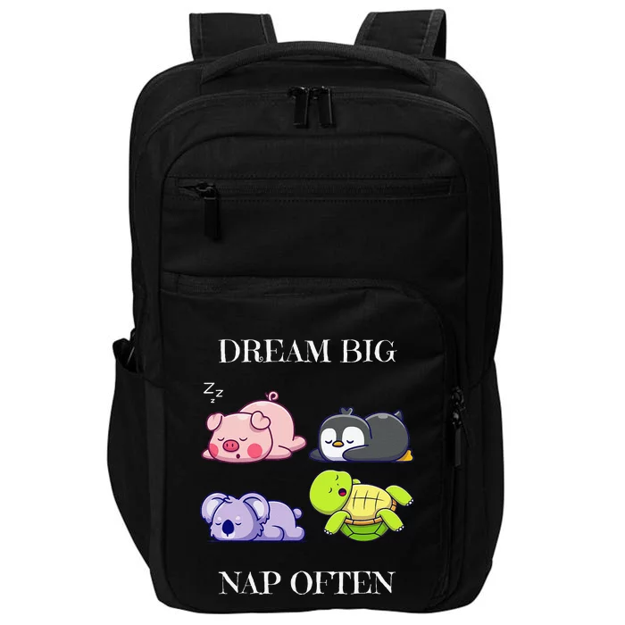 Dream Big Nap Often Animal Impact Tech Backpack