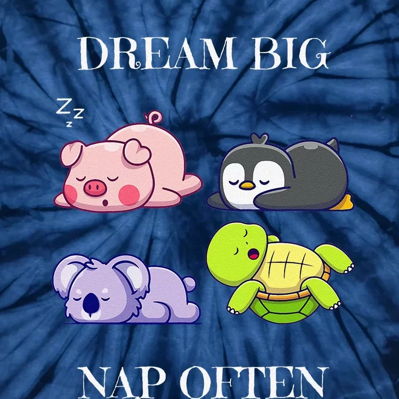 Dream Big Nap Often Animal Tie-Dye T-Shirt