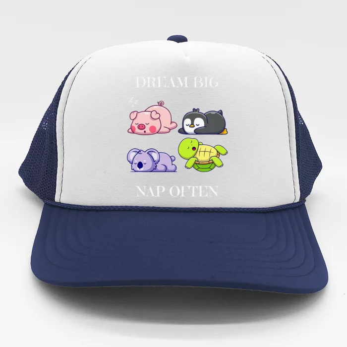 Dream Big Nap Often Animal Trucker Hat