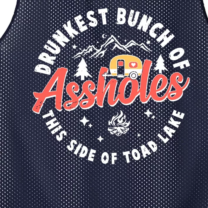 Drunkest Bunch Of Assholes This Side Of The Toad Lake Mesh Reversible Basketball Jersey Tank