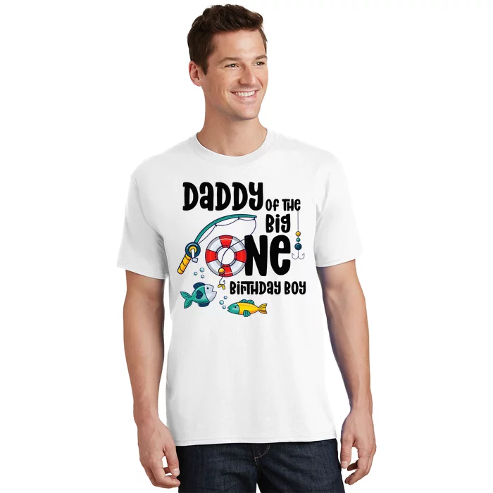 Daddy Big One 1-Year-Old  Fishing Birthday T-Shirt