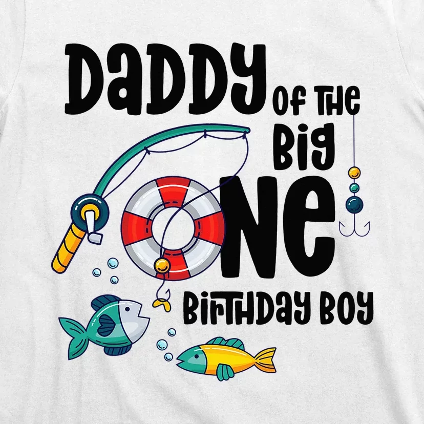 Daddy Big One 1-Year-Old  Fishing Birthday T-Shirt