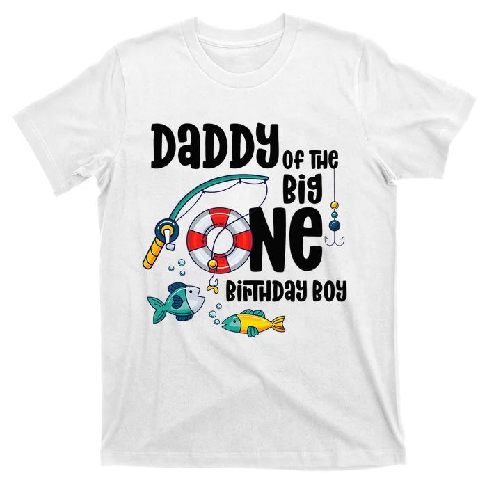 Daddy Big One 1-Year-Old  Fishing Birthday T-Shirt