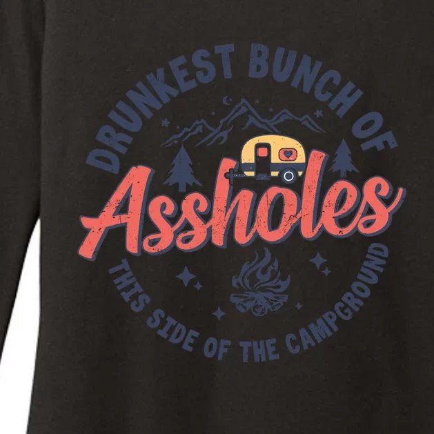 Drunkest Bunch Of Assholes This Side Of The Campground Camp Gift Womens CVC Long Sleeve Shirt