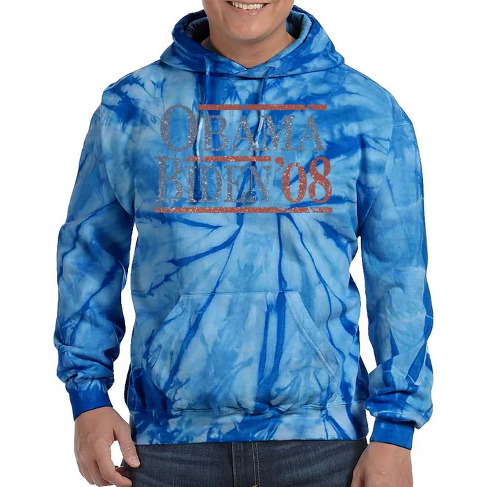 Distressed Barack Obama Joe Biden 2008 Meaningful Gift Tie Dye Hoodie