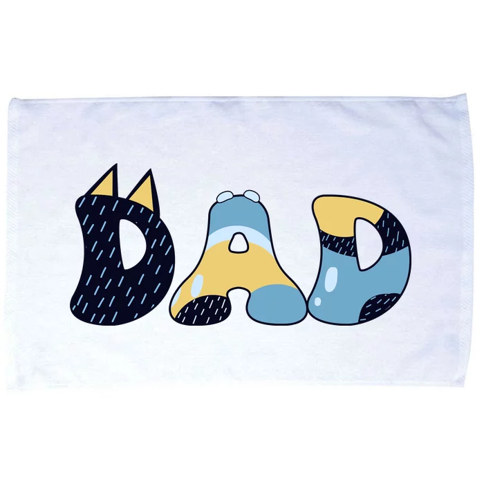 Dad Birthday Party Cute Dog FatherS Day Microfiber Hand Towel