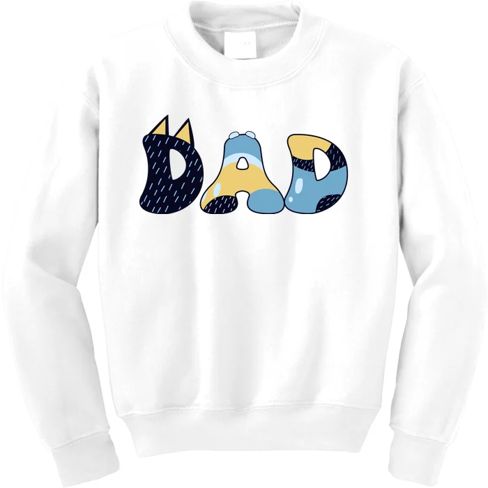 Dad Birthday Party Cute Dog FatherS Day Kids Sweatshirt