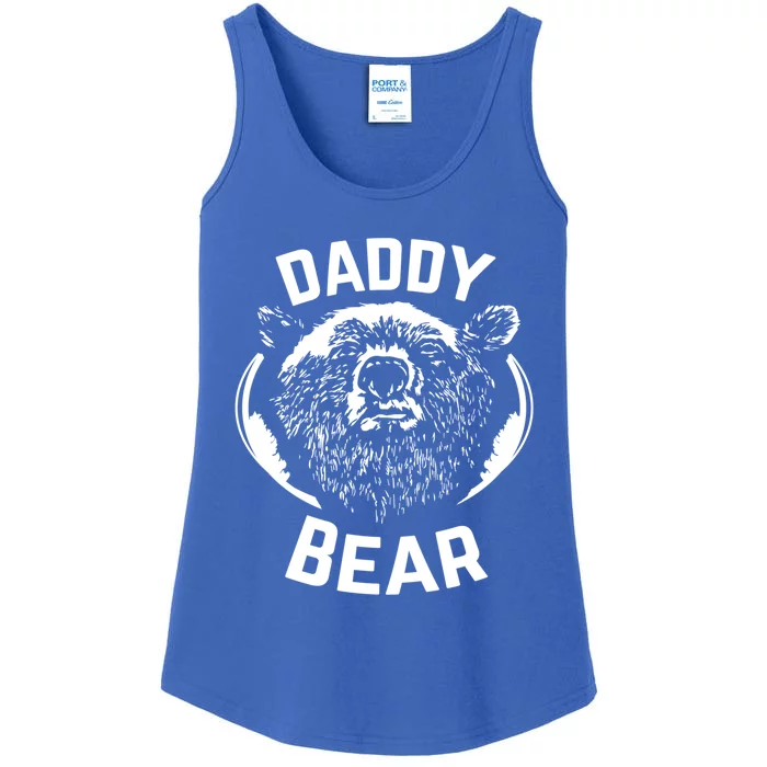 Daddy Bear Papa Bear Fathers Day New Papa Daddy Gift Ladies Essential Tank