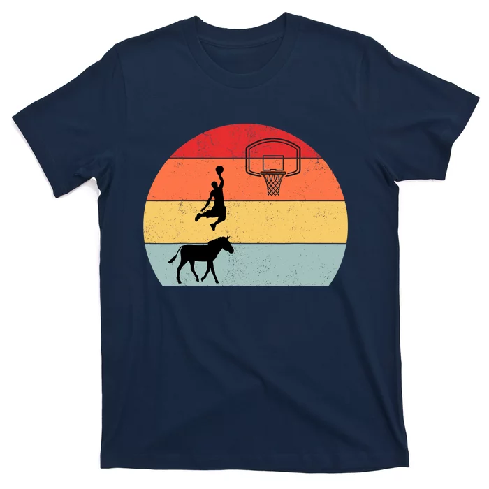 Donkey basketball Player Coach Sport ride donkey basketball T-Shirt