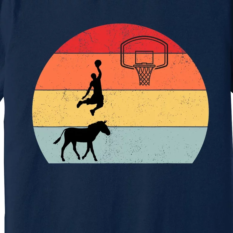 Donkey basketball Player Coach Sport ride donkey basketball Premium T-Shirt